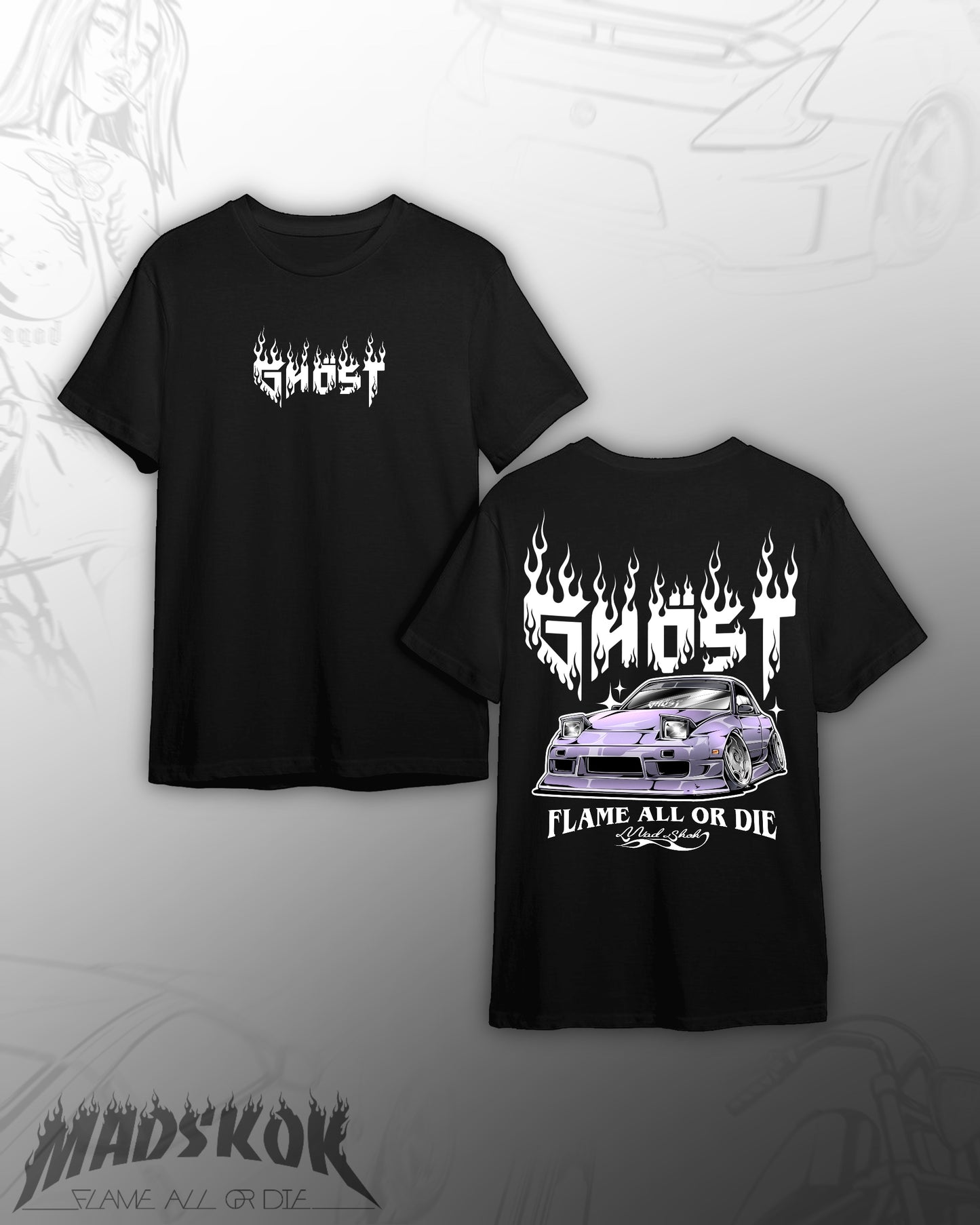 FLAME ALL 240SX T-SHIRT