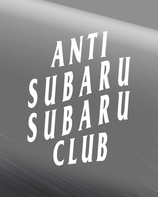 Anti Subaru Club Decal