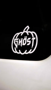 Ghost pumpkin decal