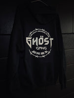 Load image into Gallery viewer, Ghost Gang Unlucky Drivers Club Crest Hoodie Back 1
