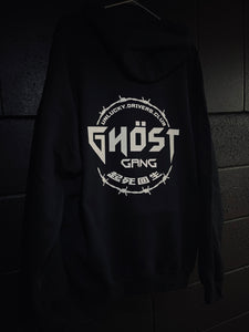 Ghost Gang Unlucky Drivers Club Crest Hoodie Back 1